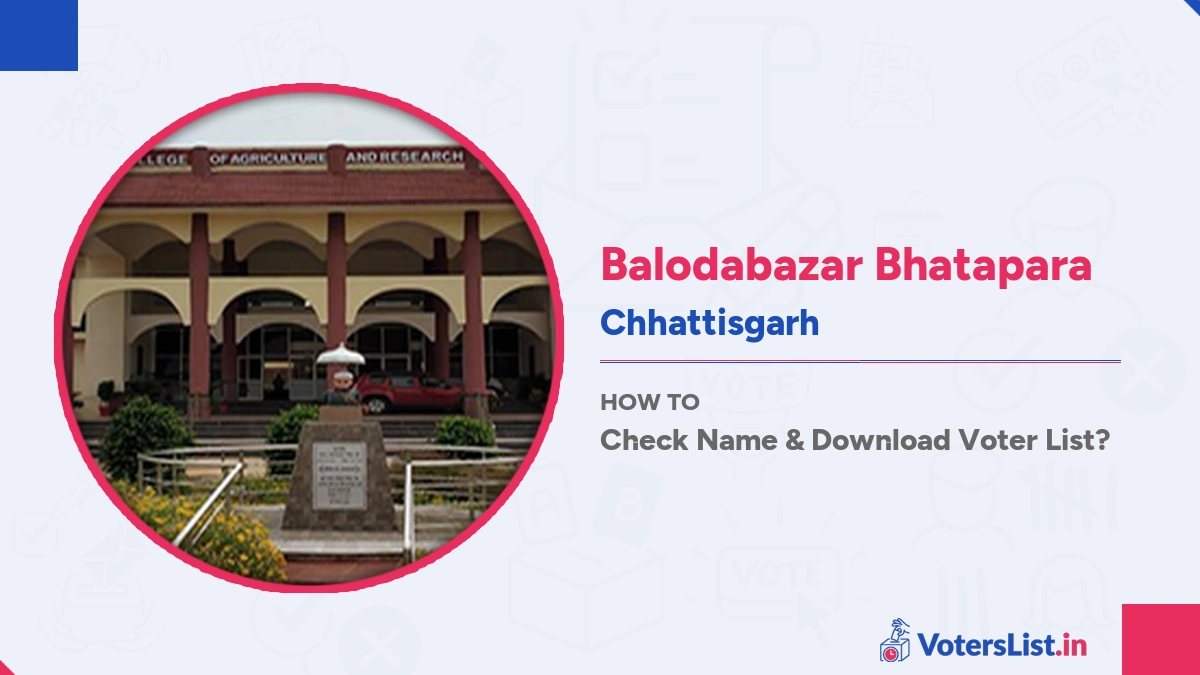 Balodabazar Bhatapara Voter List